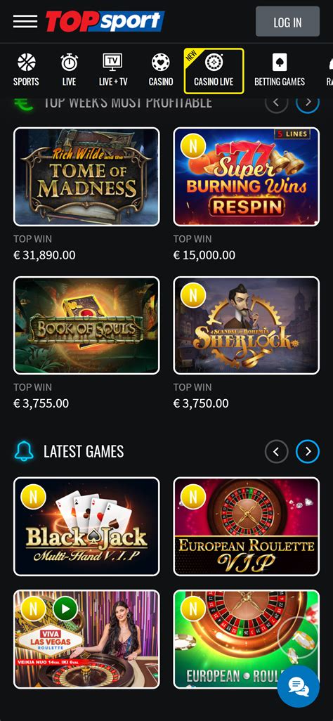 Topsport casino app